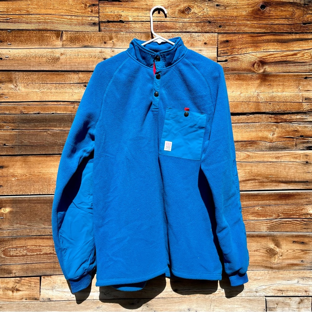 Topo Designs Mountain Fleece Pullover Sweater XL